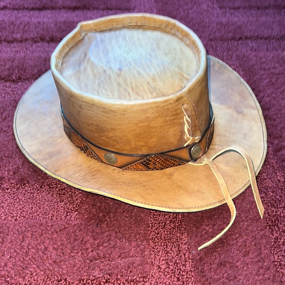 American Outback Tumbler Leather Hat